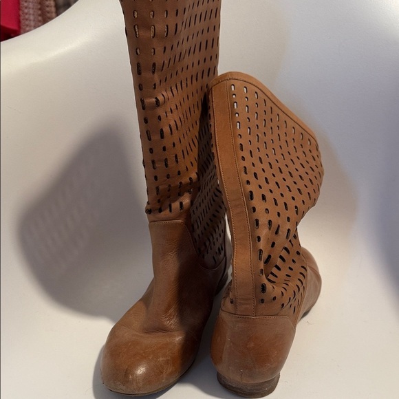 Banana Republic Shoes - Banana Republic tan tall knee-high leather boots 7